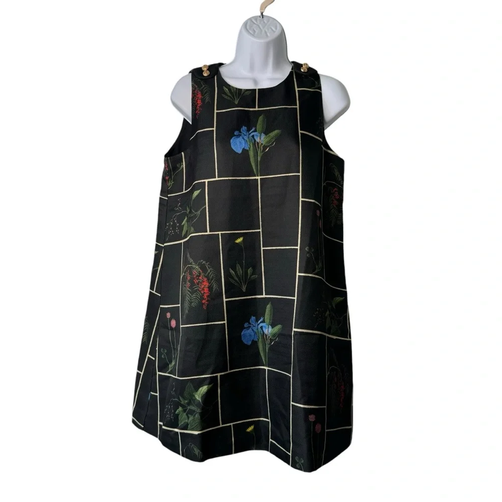 Tuckernuck NEW Black Fresher Buds Woven Grace Sleeveless Mini Dress Size S - Picture 5 of 10